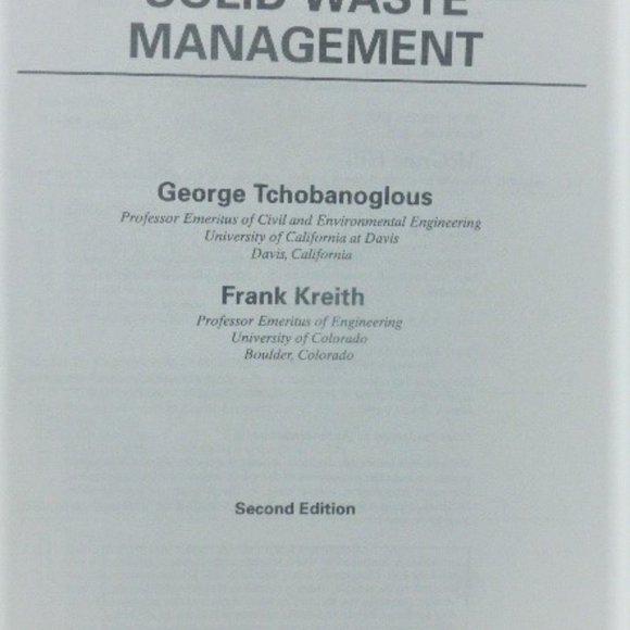 2002 Handbook of Solid Waste Management Tchobanoglous Kreith 2nd Edition - Picture 7 of 15